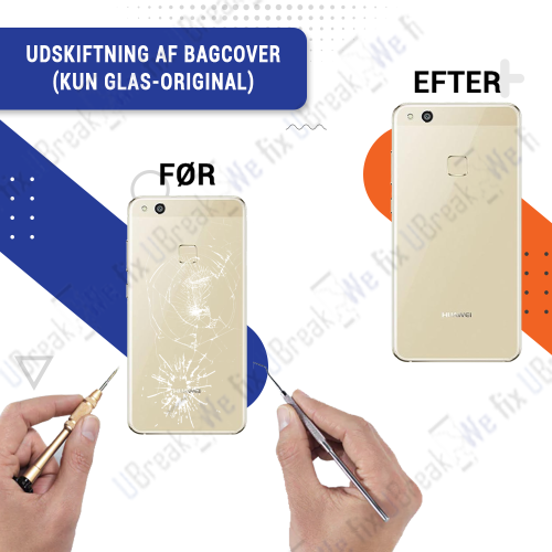 Huawei P10 Lite Back Cover Replacement (just Glass) (OEM)