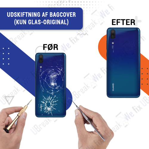 Huawei P20 Back Cover Replacement (just Glass) (OEM)