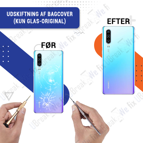 Huawei P30 Back Cover Replacement (just Glass) (OEM)