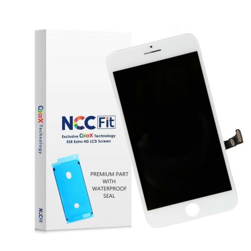 Hvid, NCC FIT iPhone 8 LCD-skærm og digitizer-samling