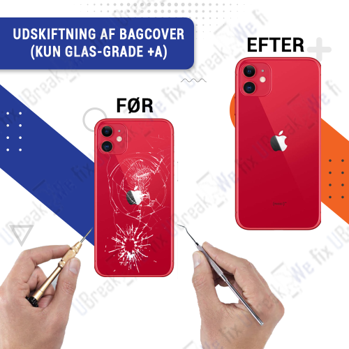 iPhone 11 Back Cover Replacement (Glass only - Grade +A)
