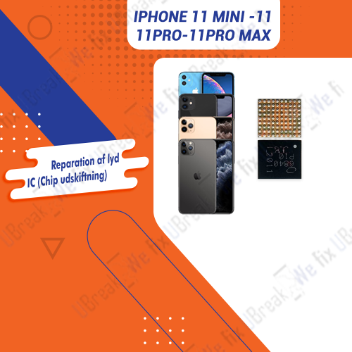 iPhone 11 Mini -11-11Pro-11Pro Max Audio IC Repair (Chip replacement)