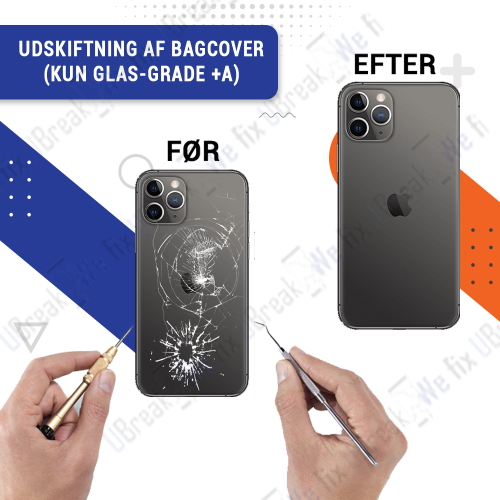 iPhone 11 Pro Back Cover Replacement (Glass only - Grade +A)