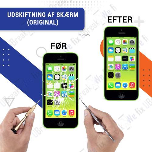 iPhone 5C Screen Replacement (Original Quality) Call For Price