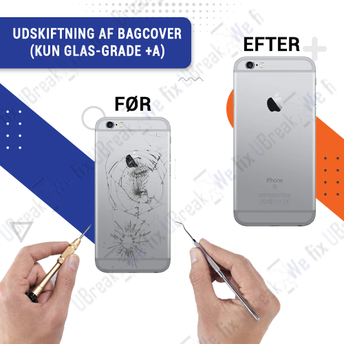 iPhone 6S Back Cover Replacement (Glass only - Grade +A)