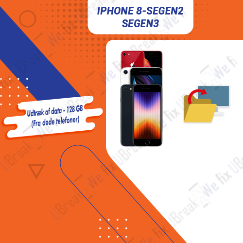 iPhone 8-SEGEN2- SEGEN3 Restore Data - 128 GB (From dead phones)