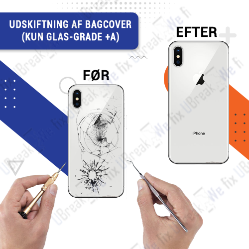 iPhone X Back Cover Replacement (Glass only - Grade +A)