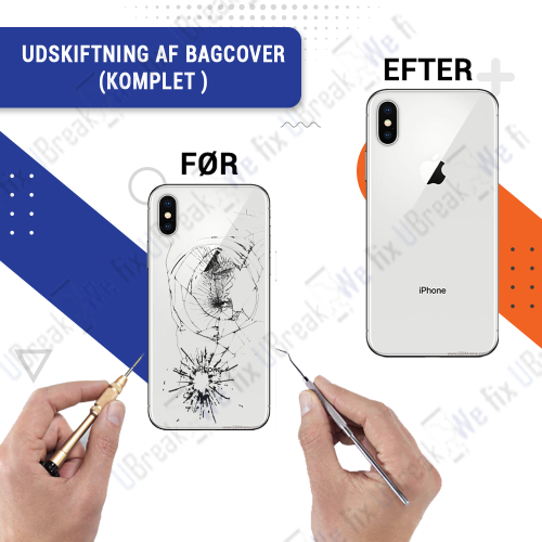iPhone X Back Cover Replacement (Incl. frame)