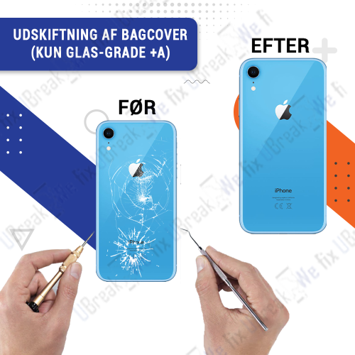 iPhone XR Back Cover Replacement (Glass only - Grade +A)