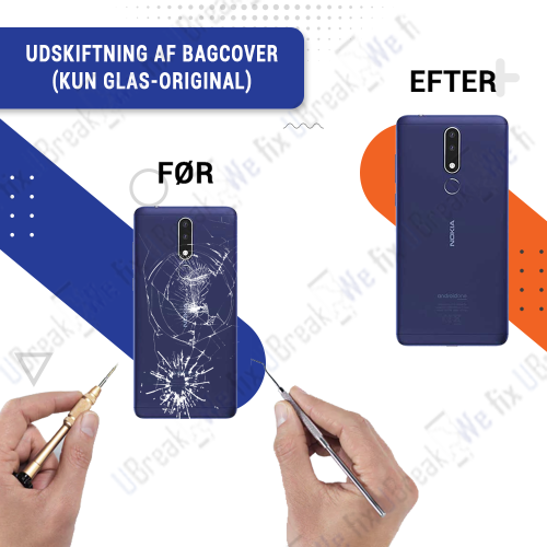 NOKIA 3.1 Cover Replacement (just Glass) (OEM)