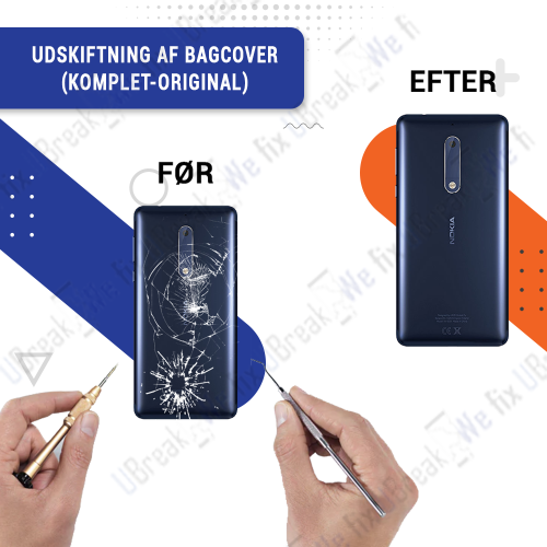 NOKIA 5 Back Cover Replacement (Full Frame)