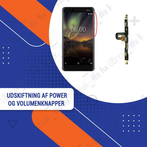 NOKIA 6.1 Power Button-Volume Button Replacement (Functionality)