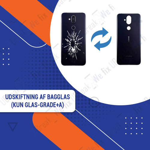 NOKIA 8.1 Back Glass Replacement (Glass Only - Grade+A)
