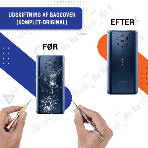 NOKIA 9 Back Cover Replacement (Full Frame)