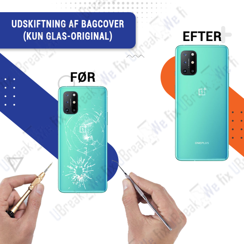 OnePlus 8T Back Cover Replacement (just Glass) (OEM)