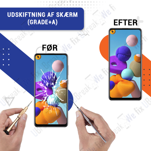 Samsung Galaxy A21S Screen Replacement (Grade +A)