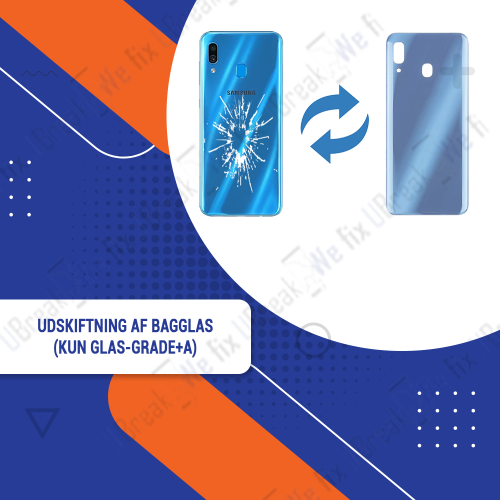 Samsung Galaxy A30 Back Glass Replacement (Glass Only - Grade+A)