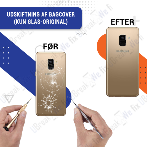 Samsung Galaxy A8 Back Cover Replacement (just Glass) (OEM)