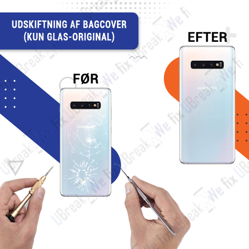 Samsung Galaxy S10 Plus Back Cover Replacement (just Glass) (OEM)