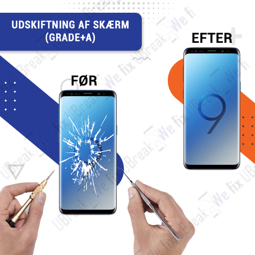 Samsung Galaxy S9 Screen Replacement (Grade +A)