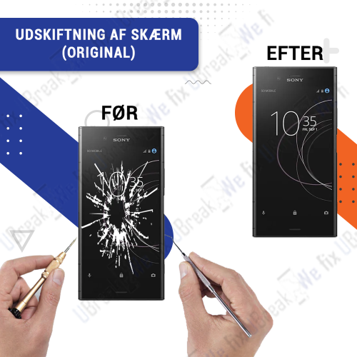 Sony Xperia XZ 1 Screen Replacement (Original Service Pack)
