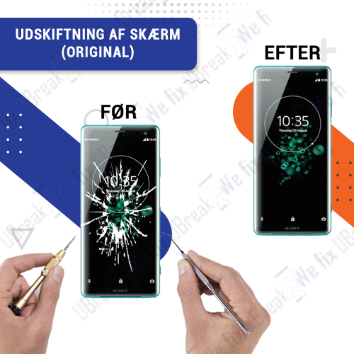 Sony Xperia XZ 3 Screen Replacement (Original Service Pack)